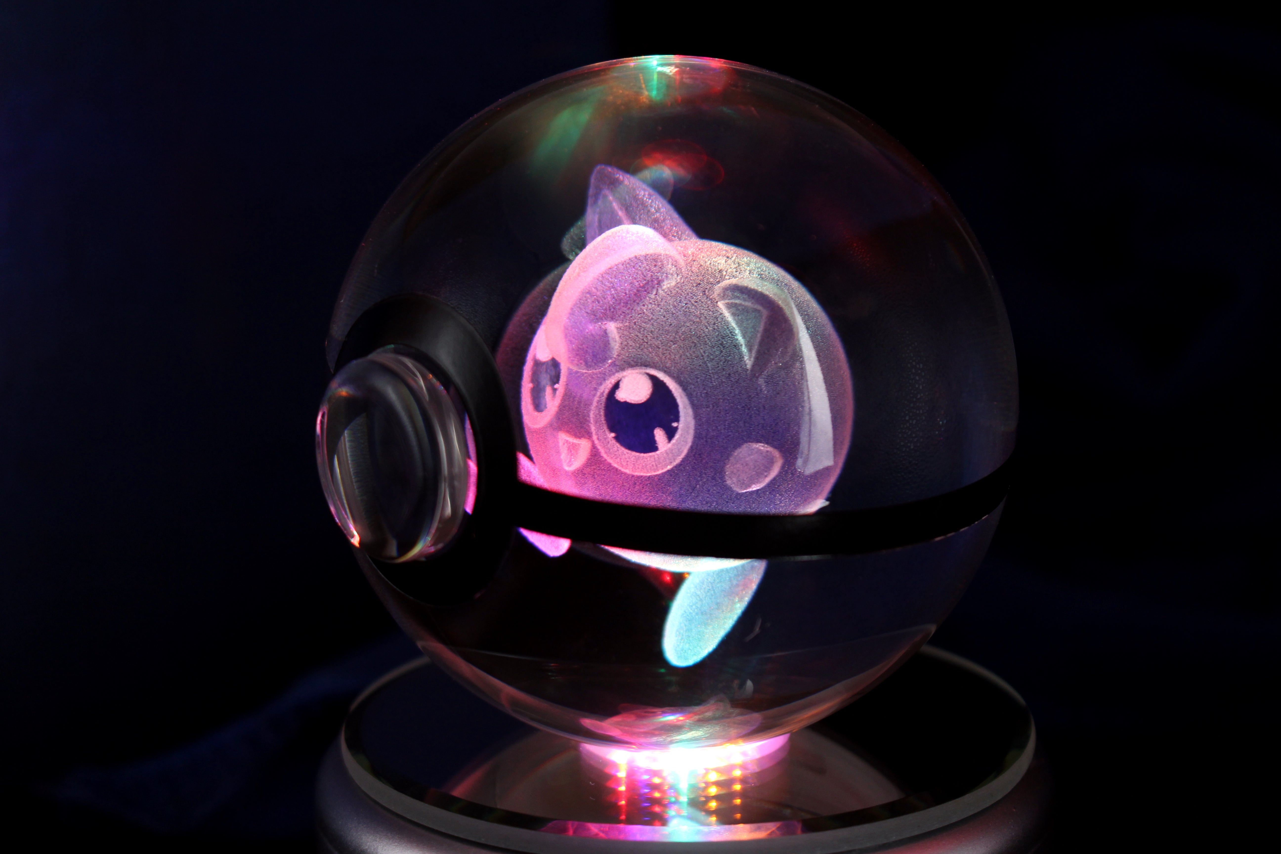 Jigglypuff Crystal Pokeball