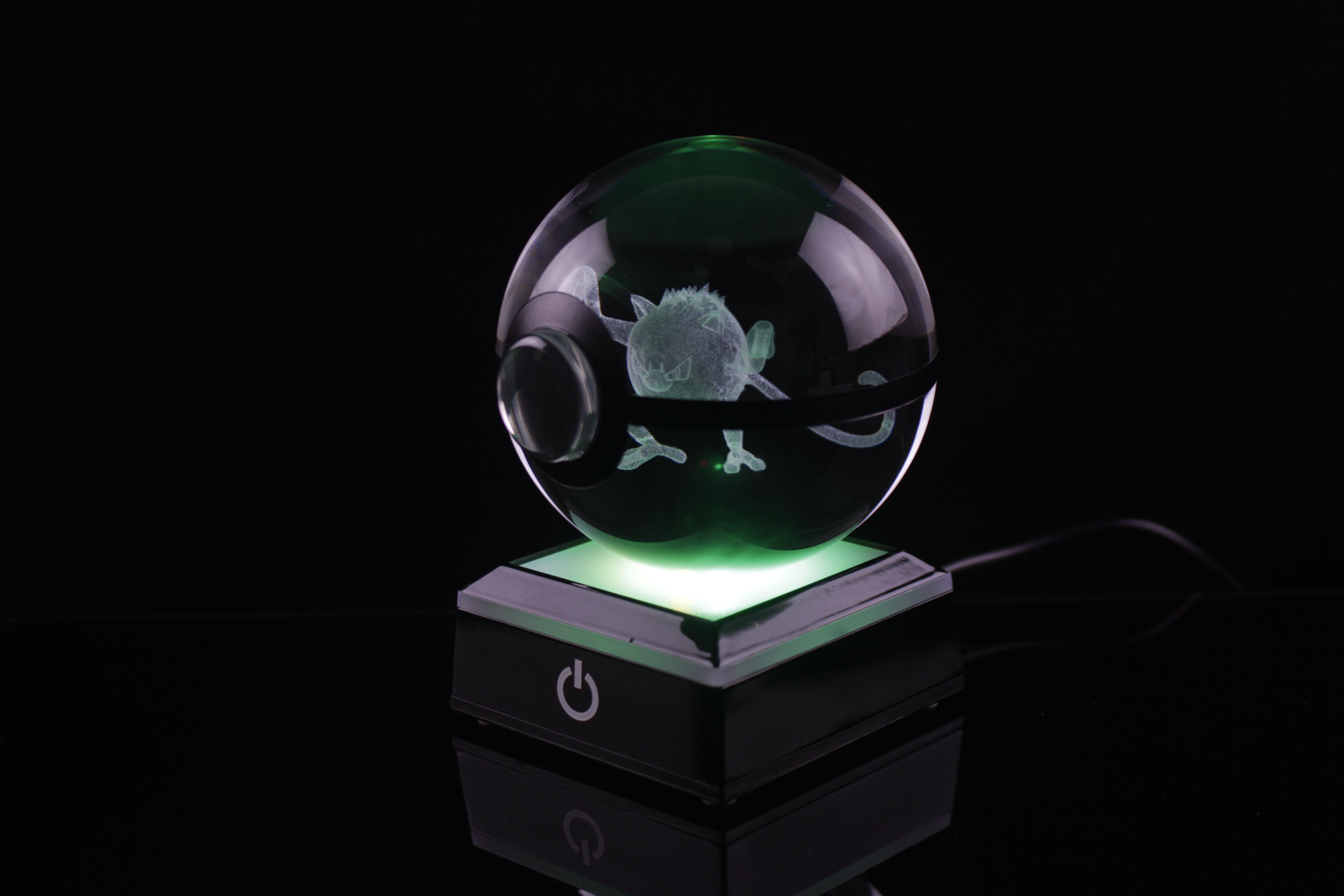 Mankey Crystal Pokeball